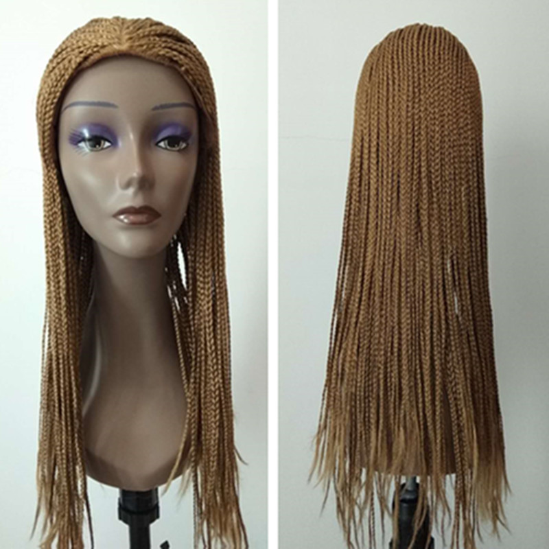 Blonde Braiding Hair For Black Women Synthetic African American Wigs