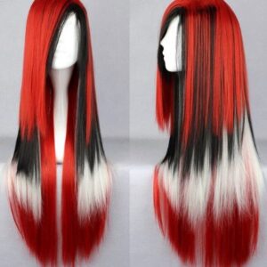 Women Cosplay Wig Long Colorful Wigs Synthetic Curly Wavy Straight Wig Party Wig
