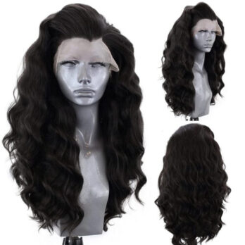 Lace front black wigs