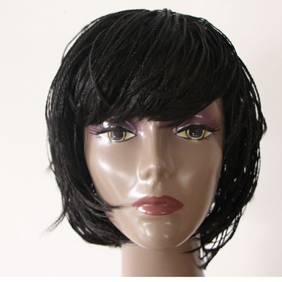 Synthetic Braiding Hair Wigs For Black Women Short Braided Bob Wigs