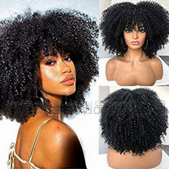short kinky curly afro wigs for black women