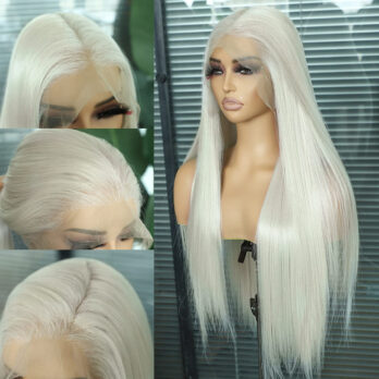 Blonde wig platinum